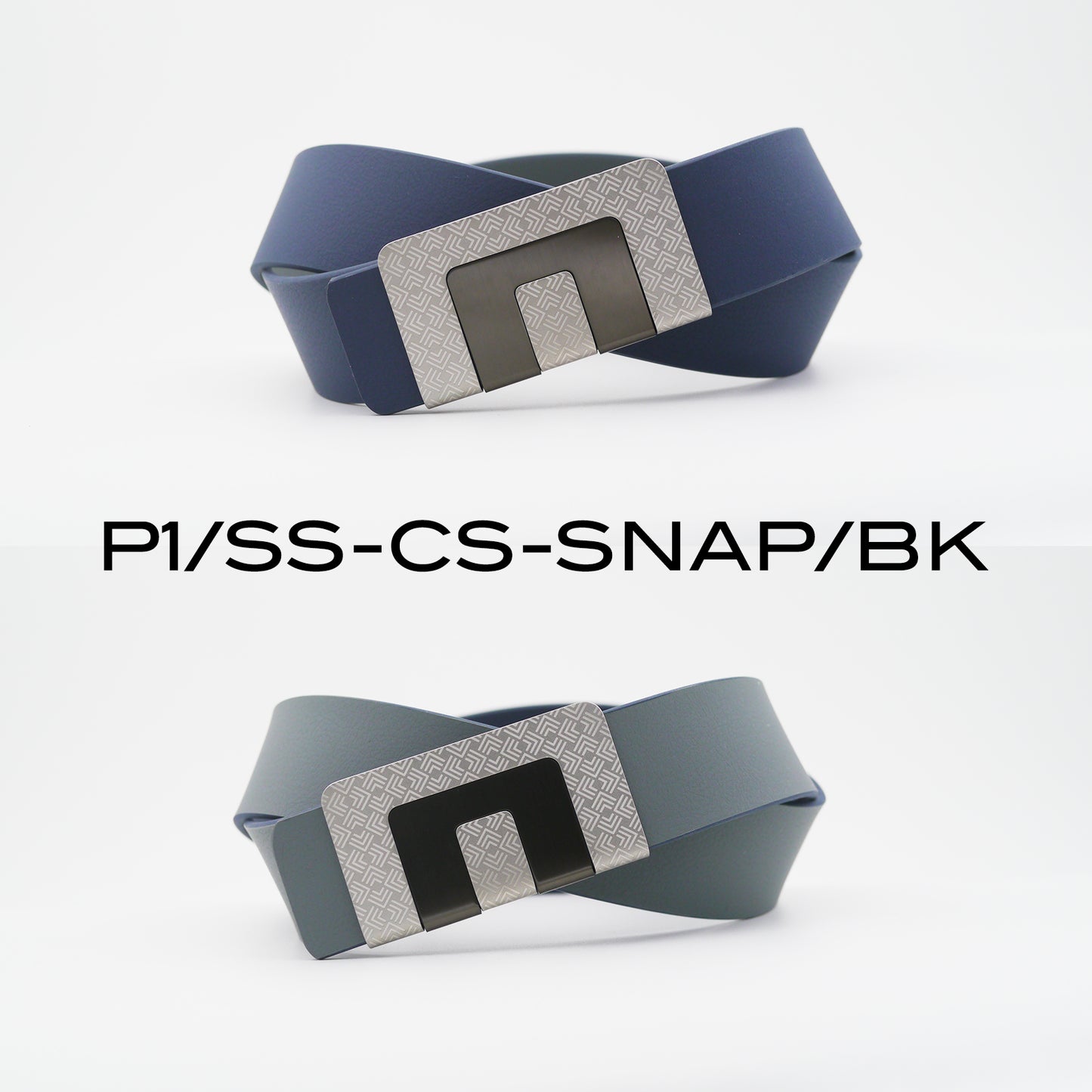 MIN BELT - SILVER P1 BUCKLE, CASUAL STRAP